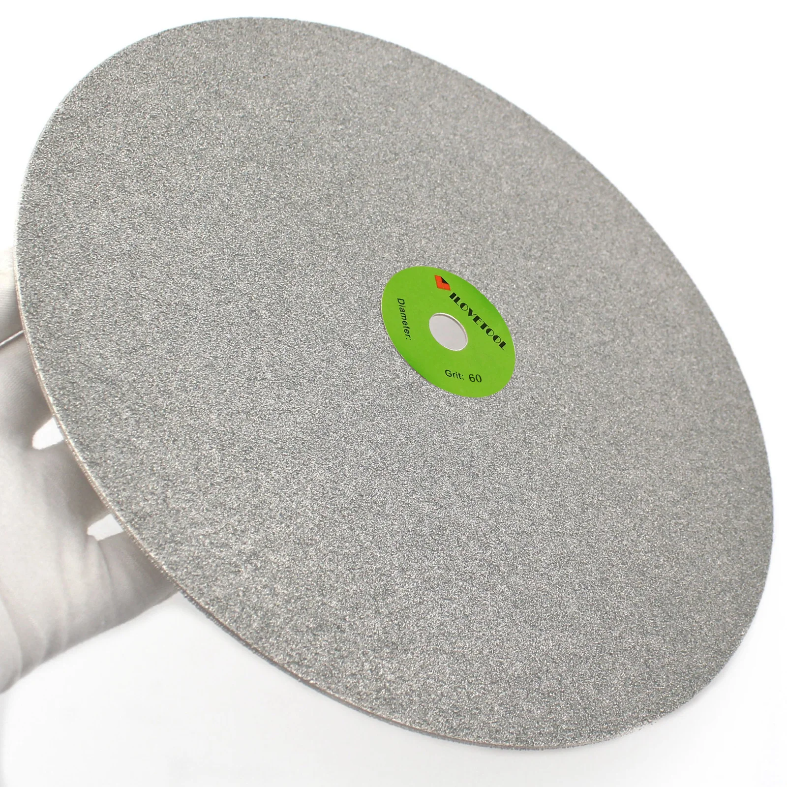 10 inch 250mm Grit 60-1000 Diamond Coated Flat Lap Disk Grinding Polishing Wheel Lapidary Tools for Stone Glass Gemstone Jewelry