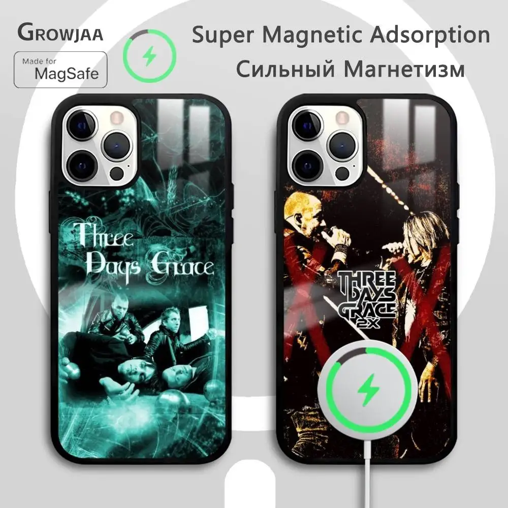 

T-Three Days G-Grace Band Phone Case For IPhone 17 16 15 14 13 12 11 Pro Max Plus Mini Magsafe Mirror Wireless Magnetic Funda