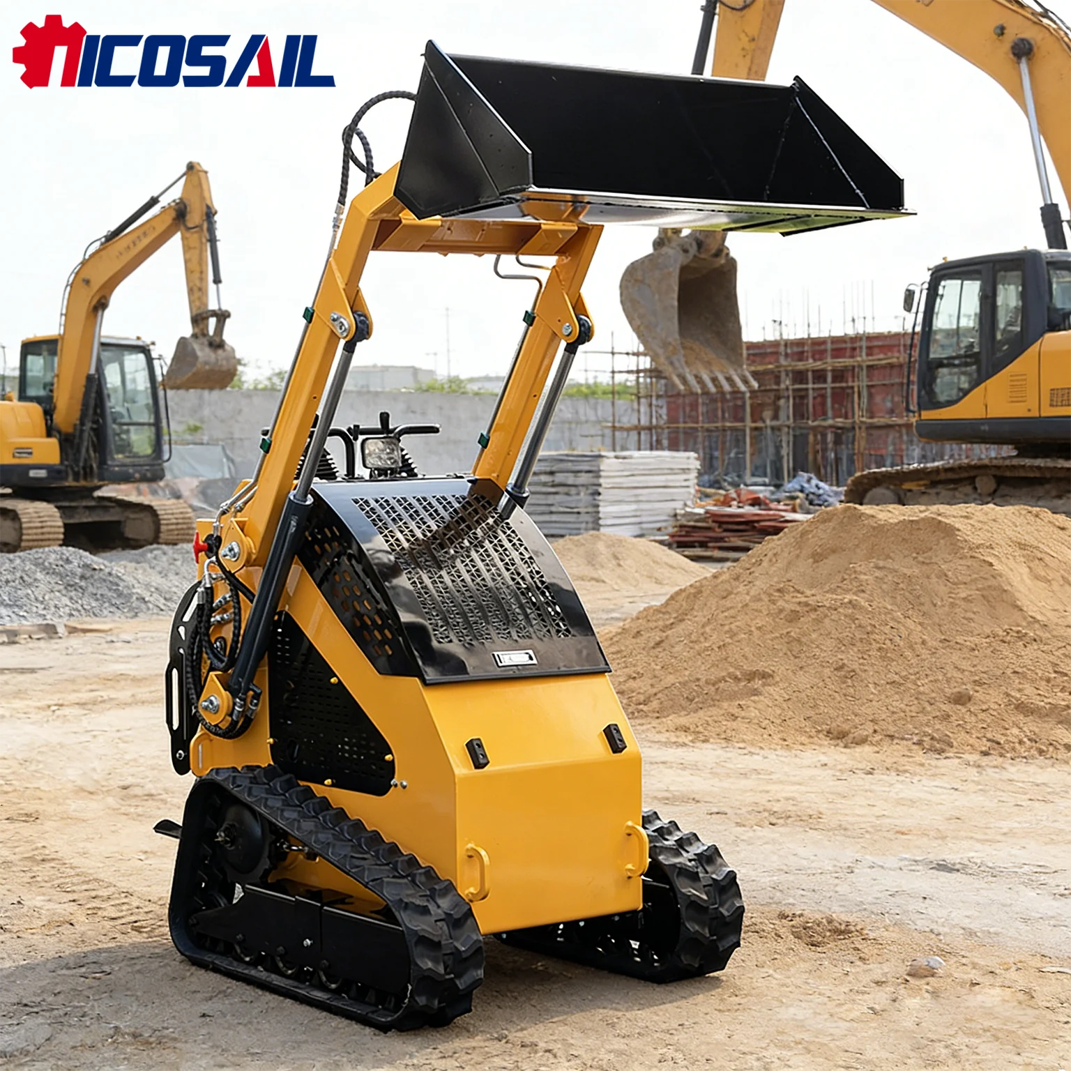 

300kg Rated Load Compact Skid Steer Loader with EPA & Euro 5 Certification for Construction & Landscaping