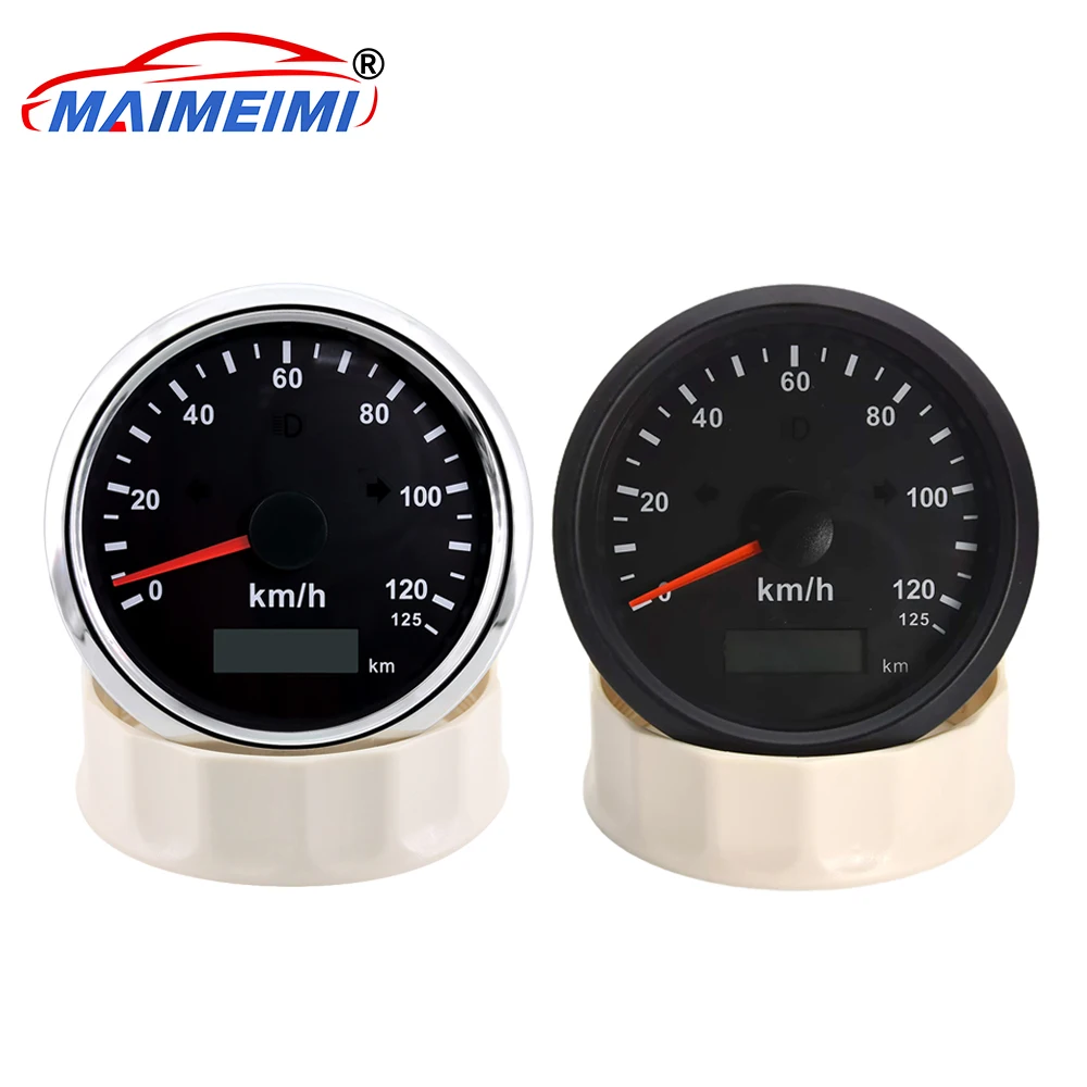 

Цифровой указатель скорости 0-125 км/ч, водонепроницаемый GPS-спидометр 85 мм с GPS-антенной для автомобиля, лодки, яхты