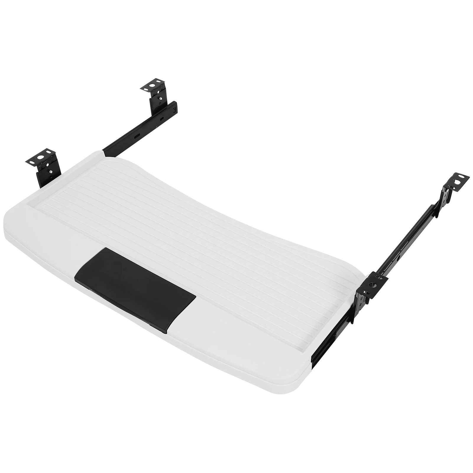 

1 set 1 Set Keyboard Tray Under Desk Slide Out Abs Stainless Steel Office Keyboard Storage Organizer Stand Extender For