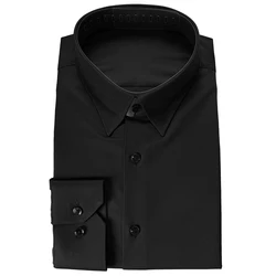 Luxury Custom Shirt Custom Clothing Black Mens Dress Shirts For Men Shirt For Men Stretchy Customized Shirts Long Sleeve Shirt