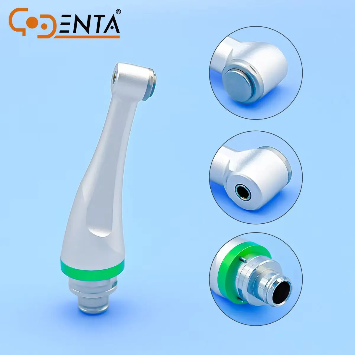 6:1 3‑Keys Contra Angle Head Aluminum Alloy Dental Handpiece Replacement Spare Part fit for Dental Clinic Equipment