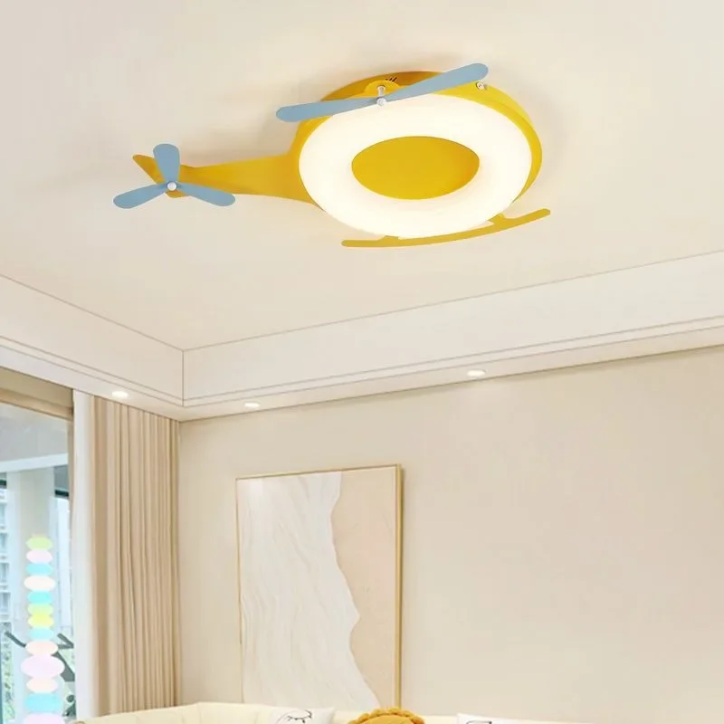 الإبداعية الطائرات LED مصباح السقف لغرفة الطعام غرفة نوم بهو LED غرفة الأطفال مصباح التحكم عن بعد مصباح ديكور المنزل