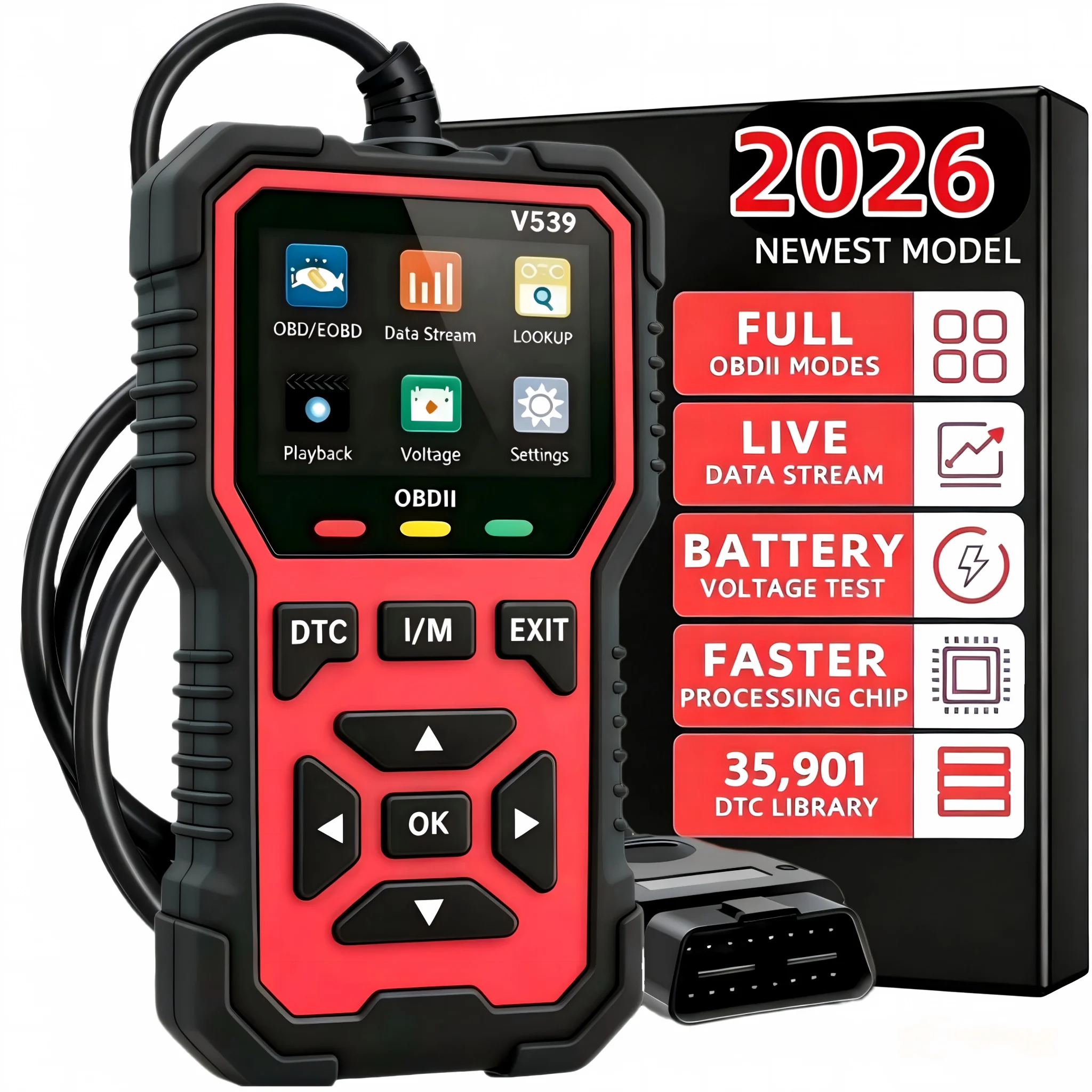 Car OBD2 Scanner Diagnostic Tool Engine Fault Code Reader Scanner Diagnoses All 1996 OBD II Protocol Cars Scan Tool