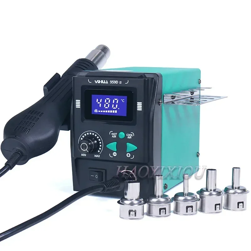 YIHUA 959D-II Easy Plug-pull Nozzles Hot Air Gun Soldering Rework Station Phone Repair Tools Welding Station