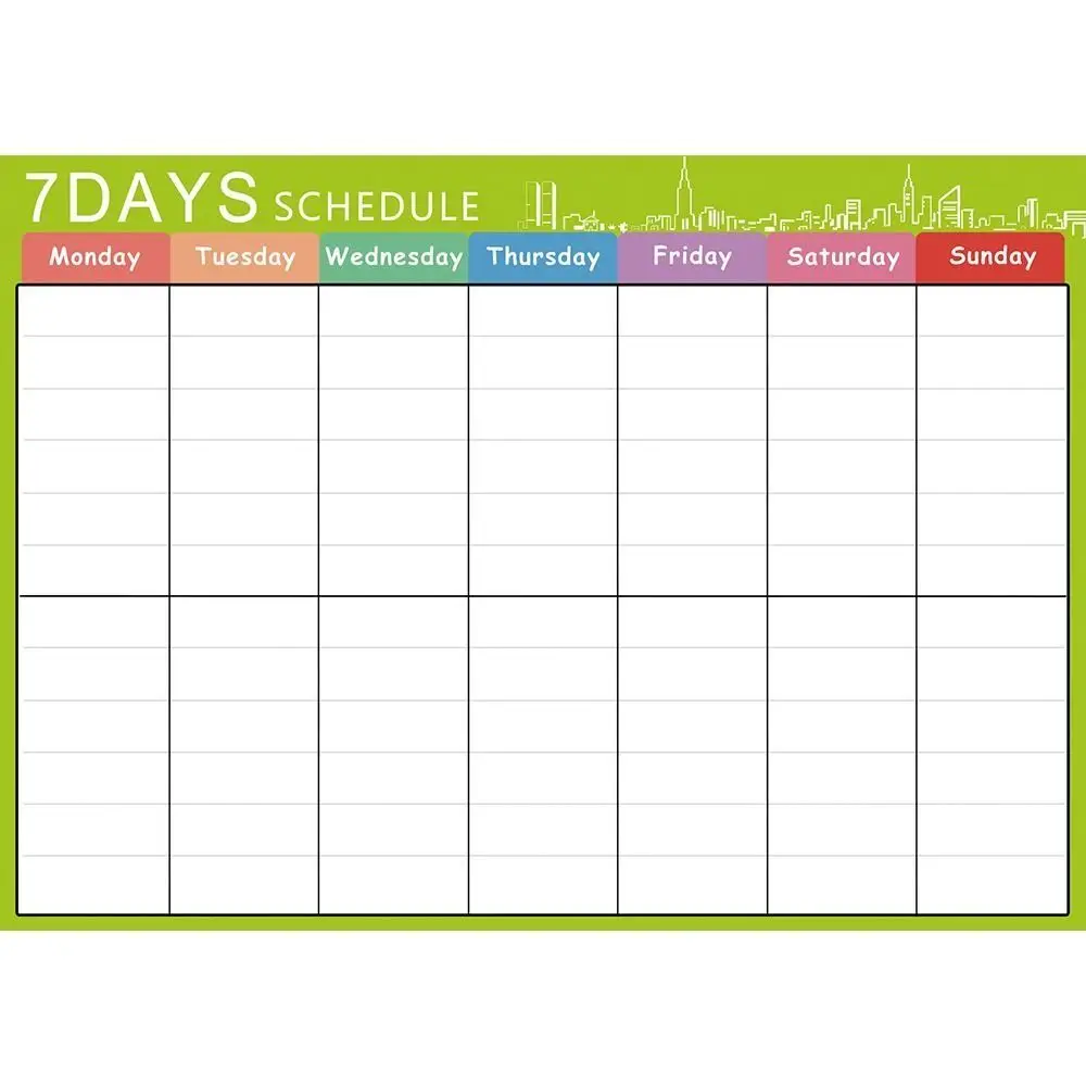 Flexible Kitchen Work Plan Office Whiteboard Magnetic Fridge Stickers Month Planner Plan Notepad Memo Message Board