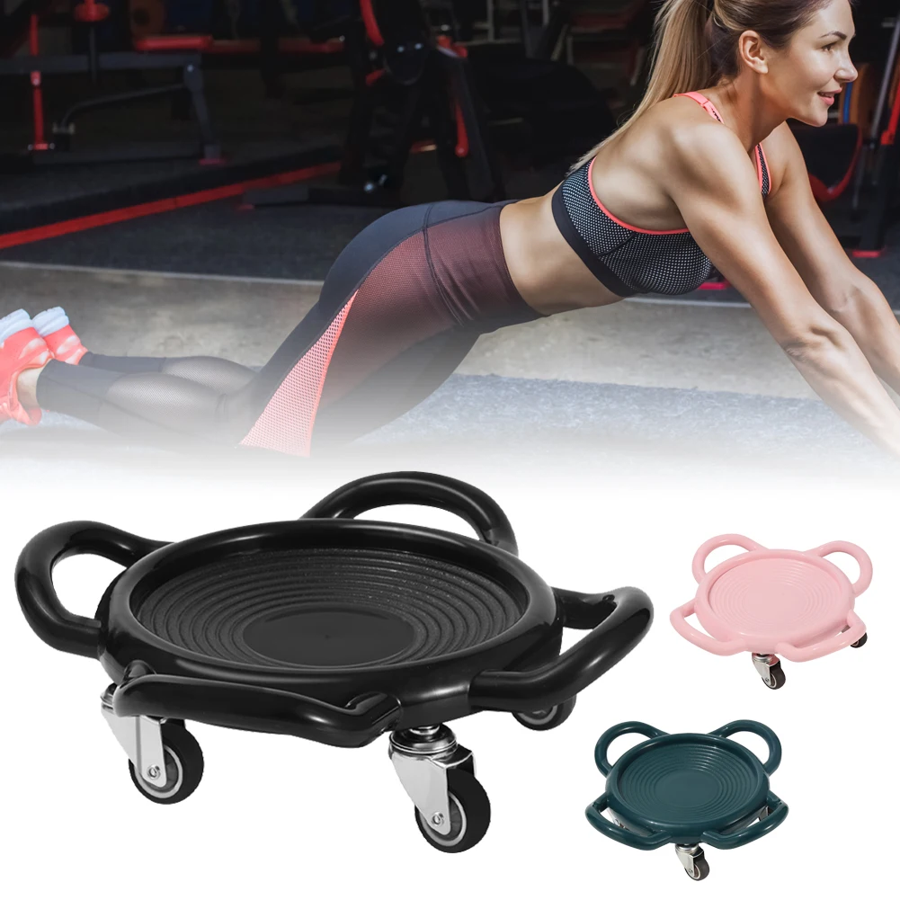 

Abs Roller Abdominal and Core Coaster 150KG Max. Load Abs Training Machine Home Exercise Workout Trainer with 4 Rollers Handles