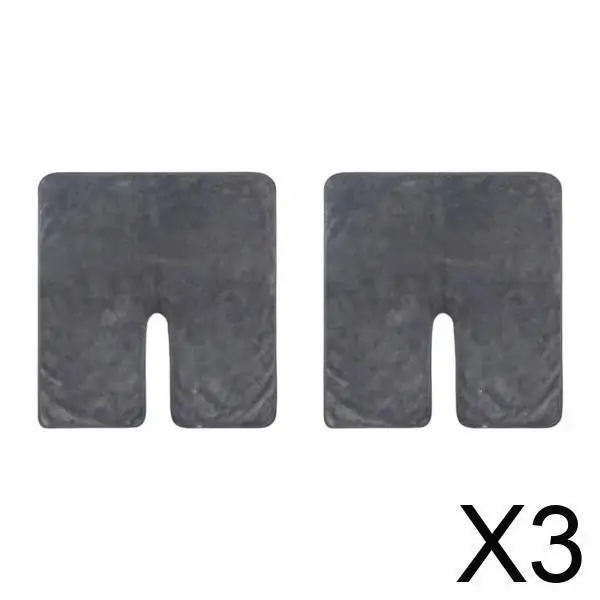 3 × 2 قطعة مناشف الوجه لأخصائيي التجميل، مناشف الوجه باللون الرمادي السباي #1