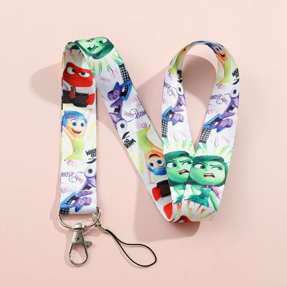 Inside Out 2 Lanyard Anxiety Envy Ennui Embarrassment Card Holder Camera Hand Strap Versatile Hanger Mobile Phone Accessories