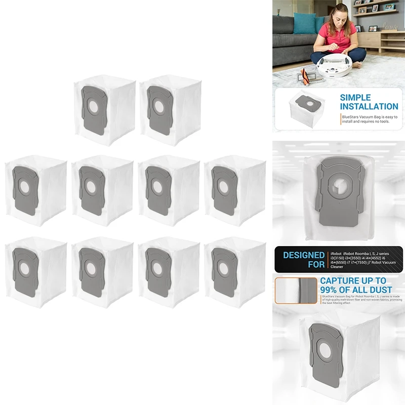 Акция! Сменные вакуумные мешки для Irobot Roomba серии I & S & J J6 + J7 J8 + I7 I7 + (7550) I4 + I5 + I6 + I8 + S9 + J7 J7