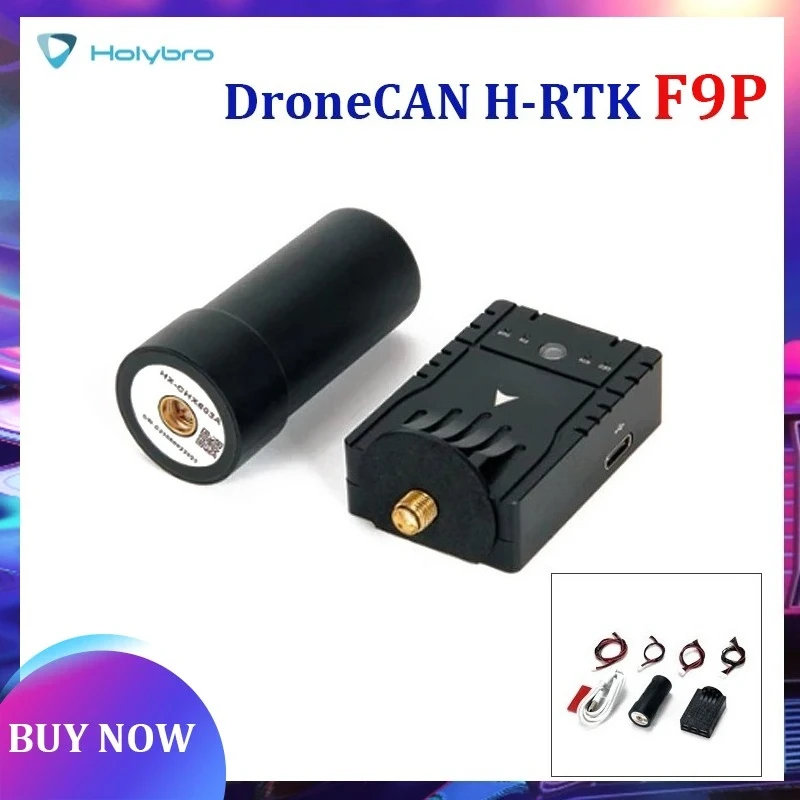 HolyBro DroneCAN H-RTK F9P Rover / Helical High-Precision GNSS Positioning System for OpenSource Pixhawk Flight Controller