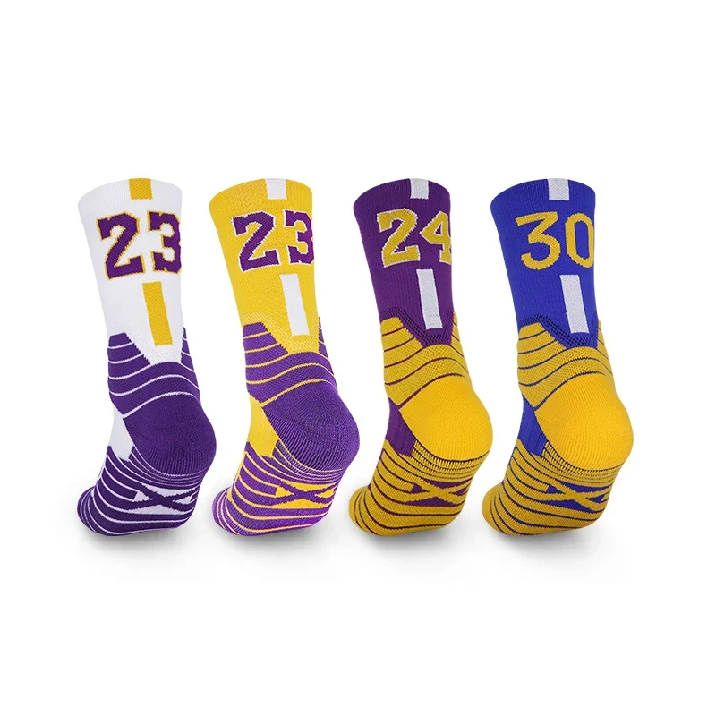 Professional Basketball Socks Men Thickened Mid-calf Children Anti-slip High-calf Towel Bottom Sports Socks Polypropylene Fabric