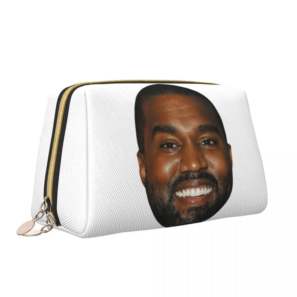 Funny Kanye West Meme Makeup Bag for Women Travel Cosmetic Organizer Kawaii Rapper Music Producer Storage Toiletry Bags