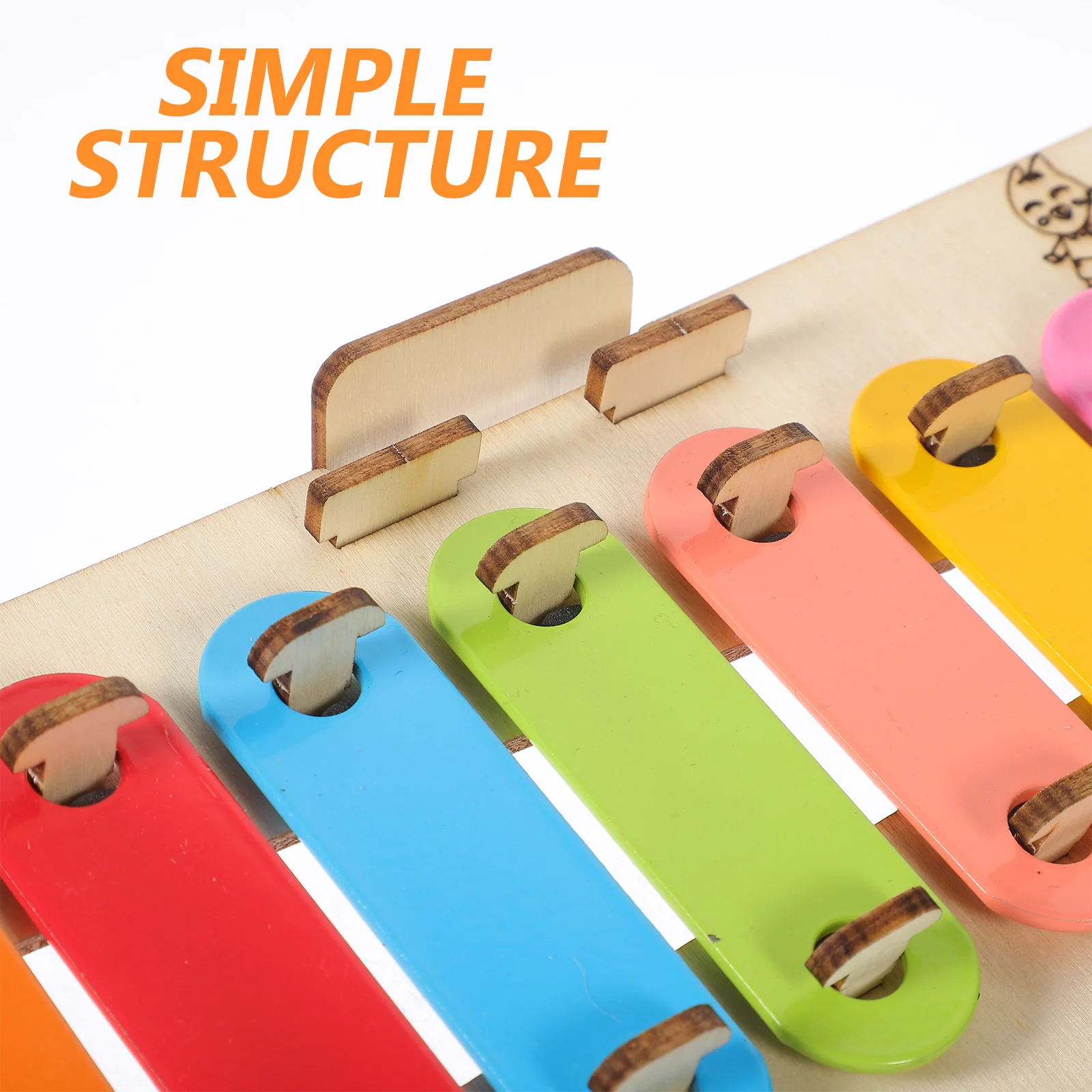 

1 set 1 Set Diy 8-Note Wooden Xylophone Kit Educational Science Assembly Interactive Music Learning Stem Craft Activity Kids Fun