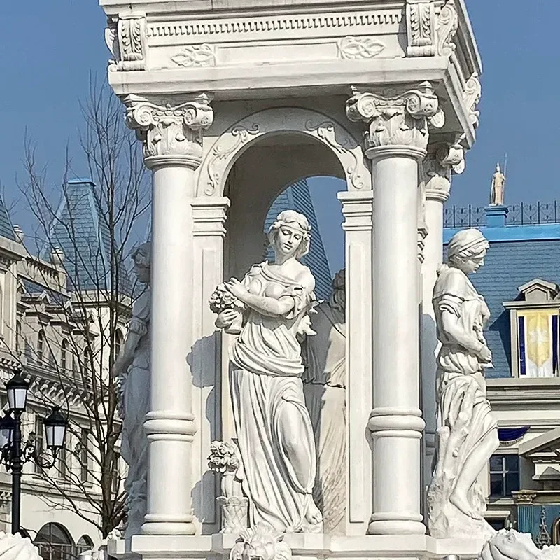 European Figure Statue Creative Home Soft Decoration Large Sculpture Decorative Art Ornament Plaster Like Fiberglass