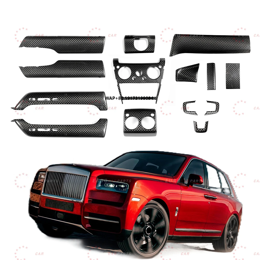 Kit interior estilo b para cullinan 2018y + atualização de fibra de carbono antigo para novos interiores peças do corpo do carro acessórios automóveis