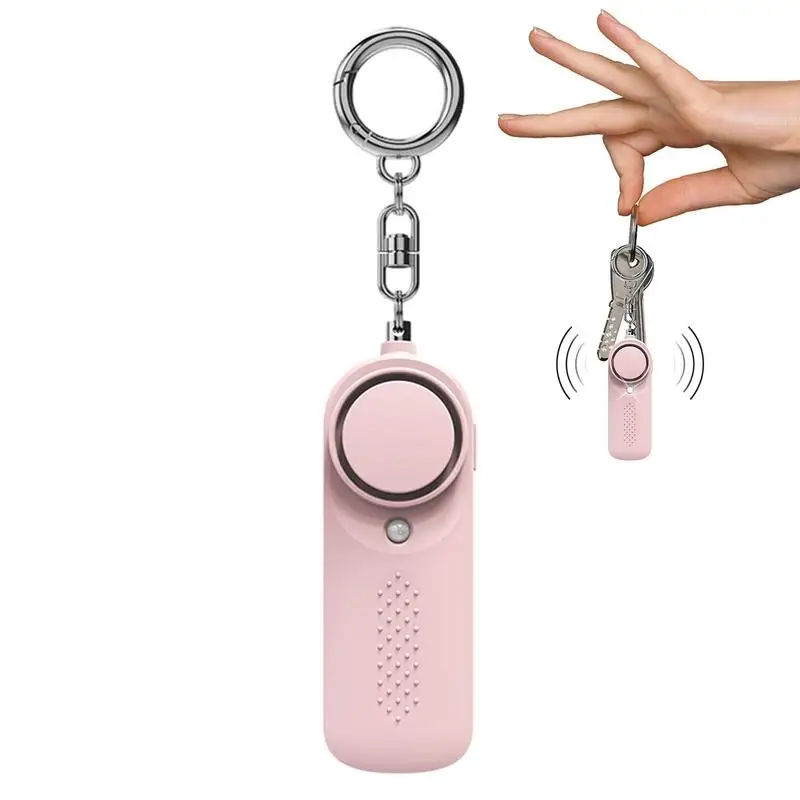 130dB Keychain Alarm Loud Siren Safe Sound Security Horns & Sirens For Women Self Defense Key Chain Personal Sound Safety Alarm