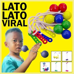 Pro-Clackers Ball Lato-Lato Toys Clack Ball Children Toys Latto Toy Lights Ball With Lights Snap Ball Shake Impact Ball Tek-Tek