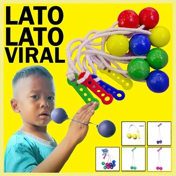 Pro-Clackers Ball Lato-Lato Toys Clack Ball giocattoli per bambini Latto Toy Lights Ball con luci Snap Ball Shake Impact Ball Tek-Tek