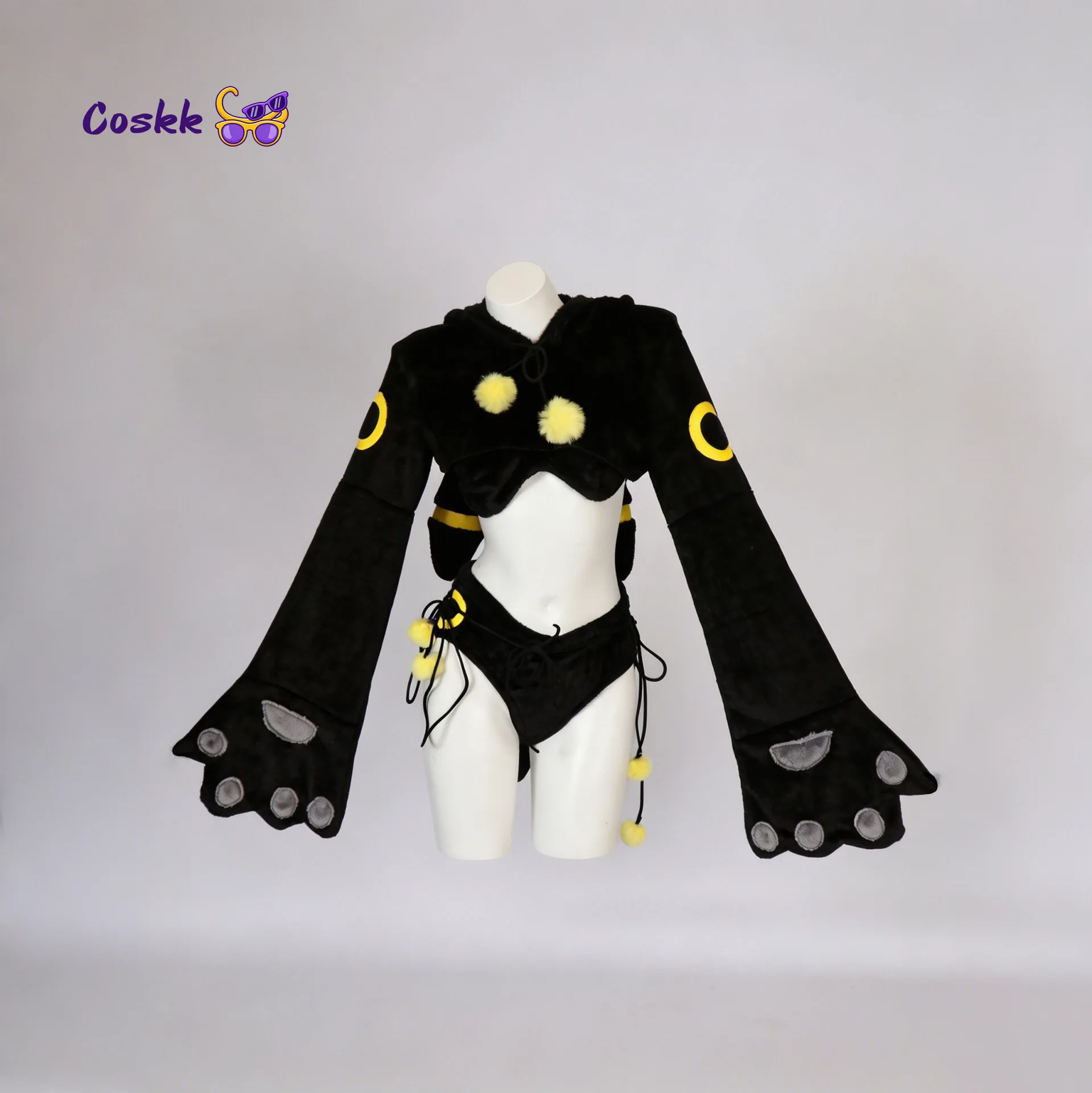 Anime Cosplay Show - Anime Umbreon Cosplay Ceket Peluş Sevimli