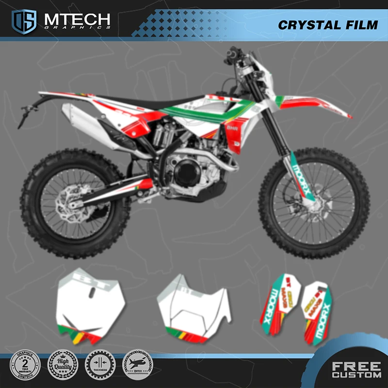 DSMTECH Motorcycle Sticker Custom Team Graphics Backgrounds Decals Stickers Kit For Beta RR 2020 2021 2022 004