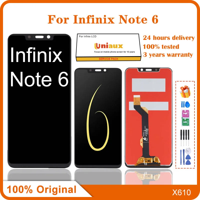 

For Infinix Note 6 Mobile Phone LCD Screen Display assembly Touch Screen LCD Panel Replacement
