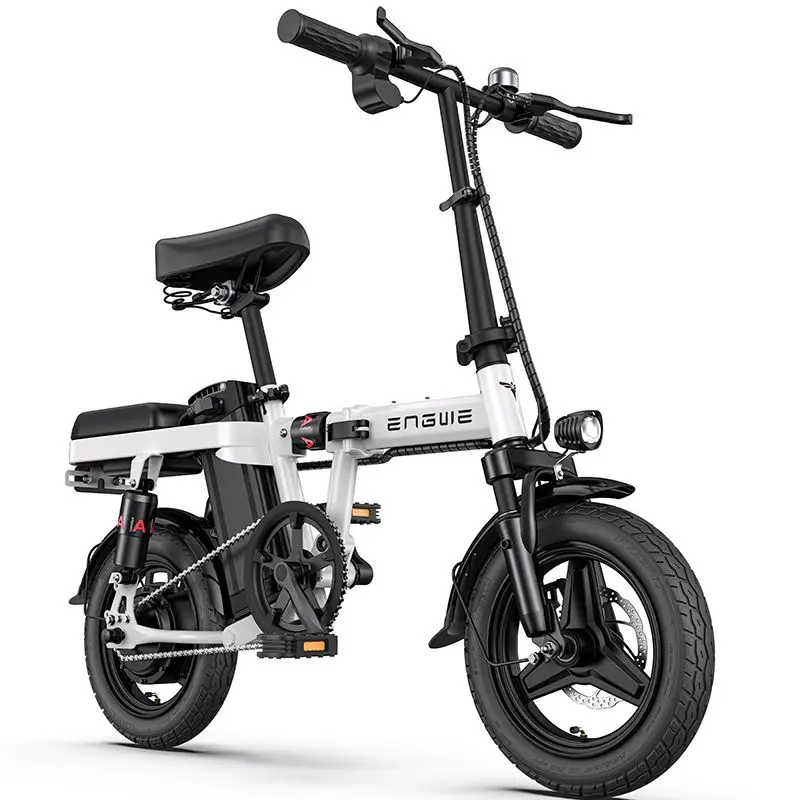 EU US Stock 2023 New 80km Ebike 14-inch Mini Folding Electric Bicycle 48V10A Lithium Battery Adult Urban Mobility Electric Bike