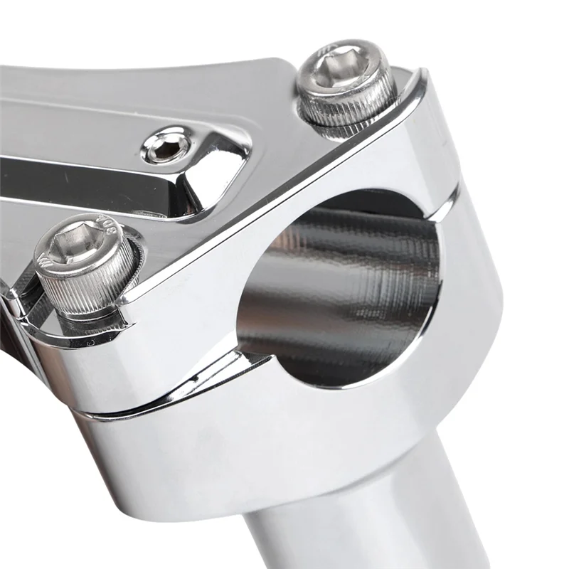 

A85E-Chrome 4" Tall Handlebar Risers Top Clamp For Tour Glide Dyna Road King Aluminum Handlebar Riser Handlebar Riser