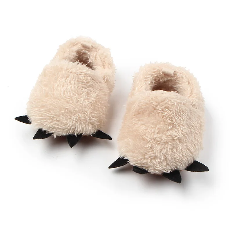 Inverno caldo artigli farciti fuori scarpe bambino bambino Firstwalkers per neonati ragazze belle scarpe da bambino pantofola