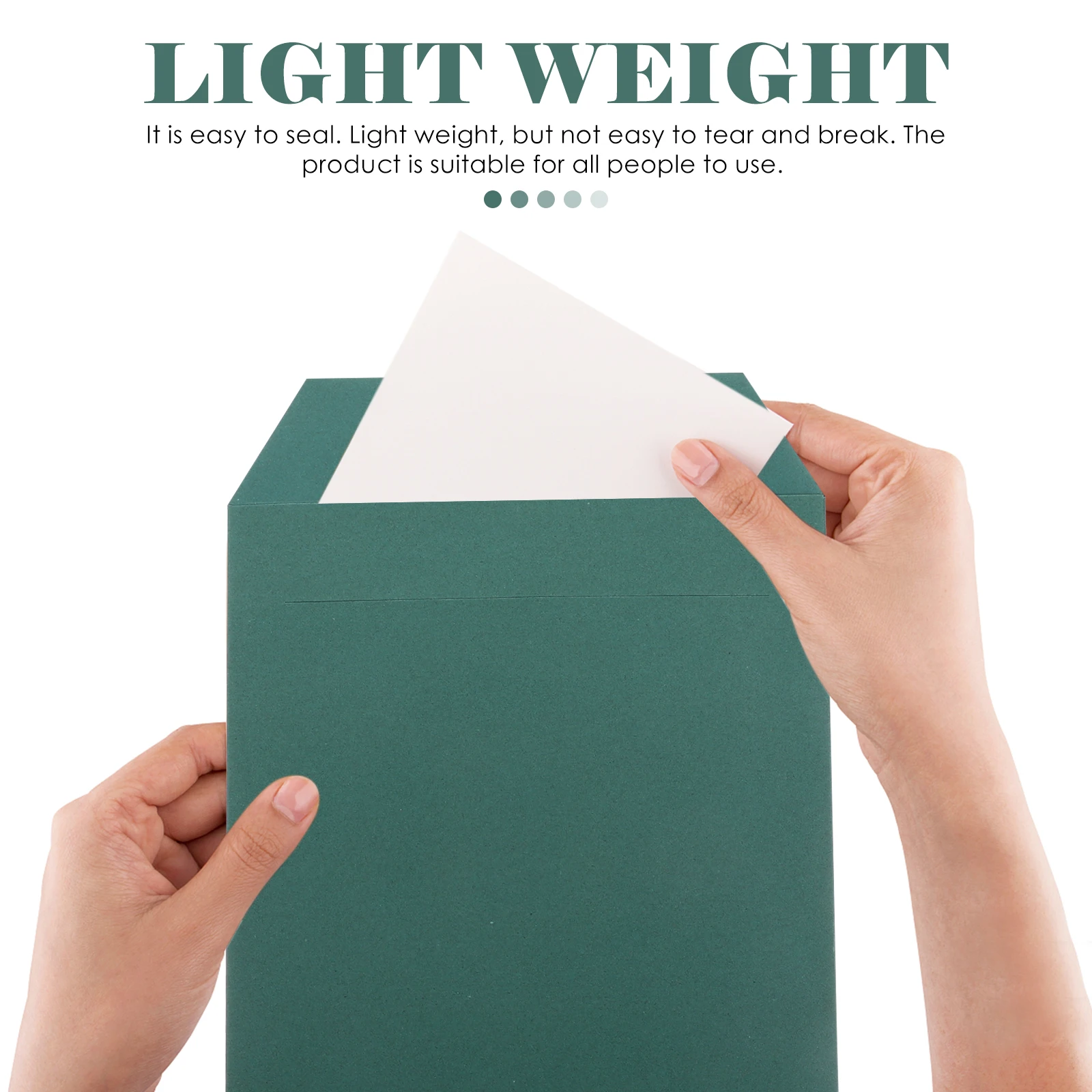 

10 Pcs Documents Bag File Holder Envelope Bags Empty Envelopes Office Letter Storage Paper Green Pouches
