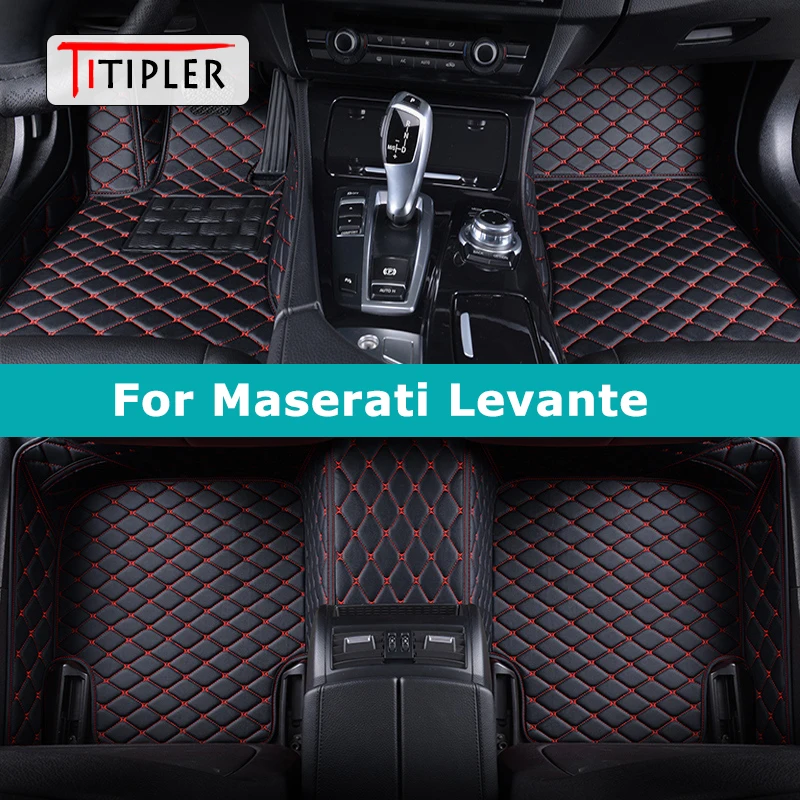 

TITIPLER Custom Car Floor Mats For Maserati Levante Auto Carpets Foot Coche Accessorie