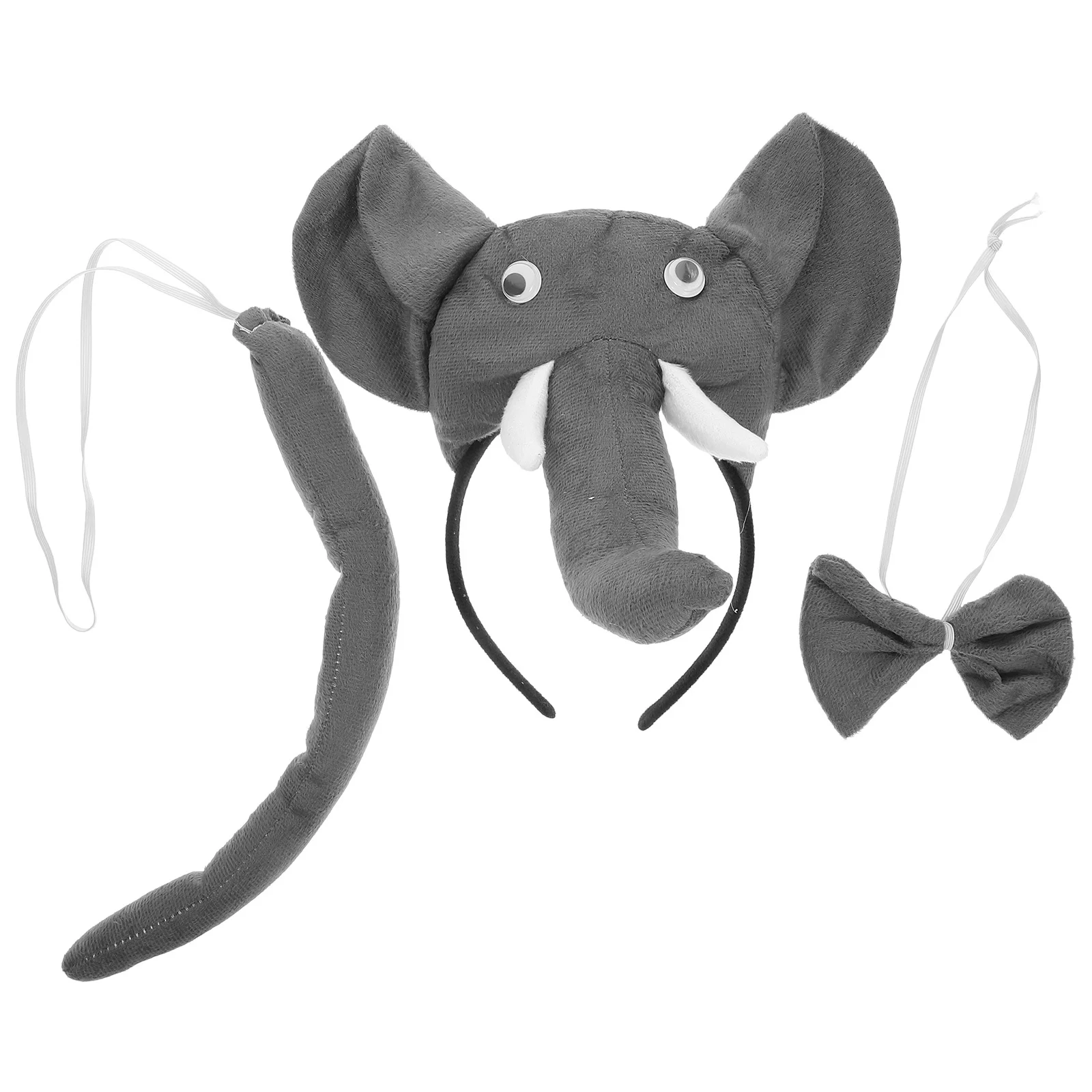 3Pcs Fun Animal Party Set Includes Headband Bowtie Tail Perfect for Kids Costumes and Festival Events Kids Costumes