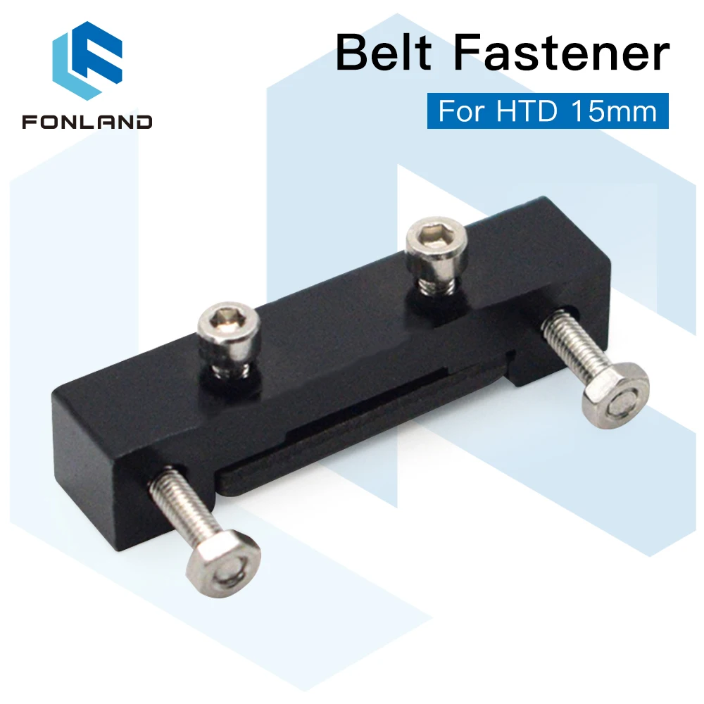

Fonland Belt Fastener For Width 15mm Open Ended Timing Belt Transmission For X/Y Axis Hardware Tools Machine Parts