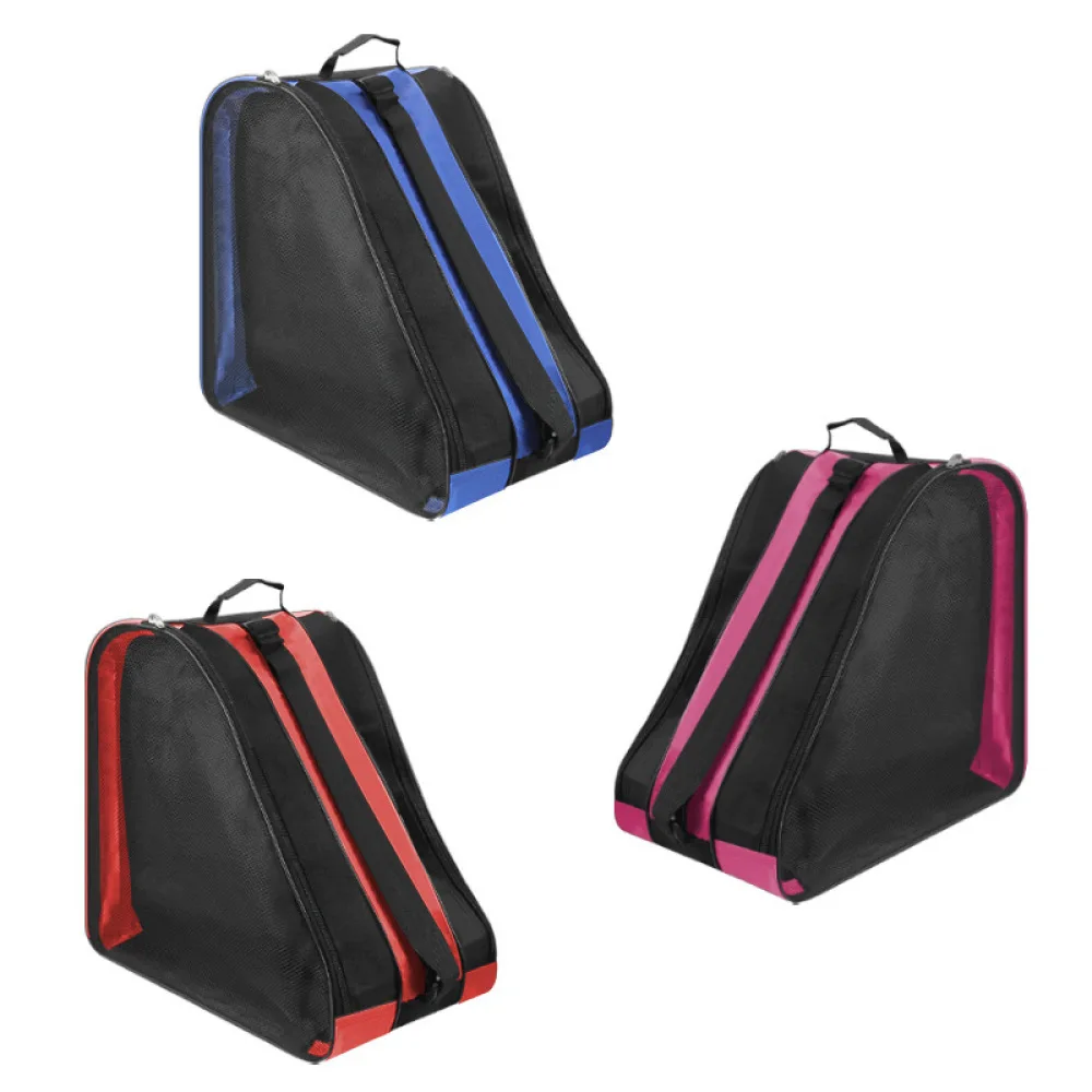 Portable Inline Skate Gear Storage Bag Breathable Wear Resistant Carrier Backpack For Youth Skating Training Supplies