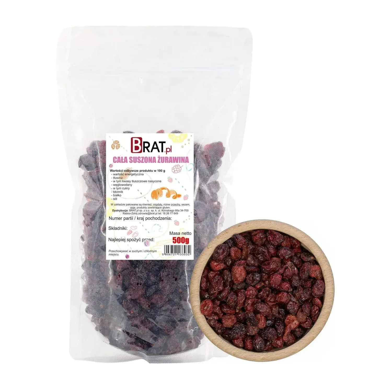 Żurawina cała 500g