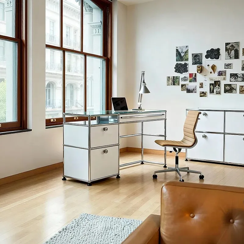 Desk study living room integrated multi-purpose desk stainless steel modular home