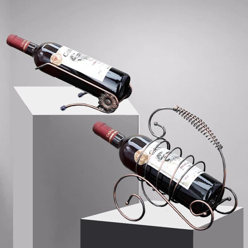 

Tieyi Wine Rack Creative Wine Cabinet Wine Bottle Rack Decoration Shelf Light Luxury Household Wine Bottle Rack