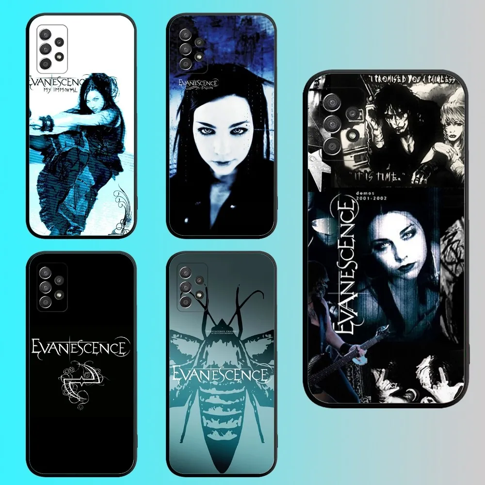 

rock band E-Evanescence A-Amy Lee Phone Case For Samsung S 25,24,21,22,23,30,20,Ultra,Plus,Fe,Lite,Note,10,9,5G Black Soft