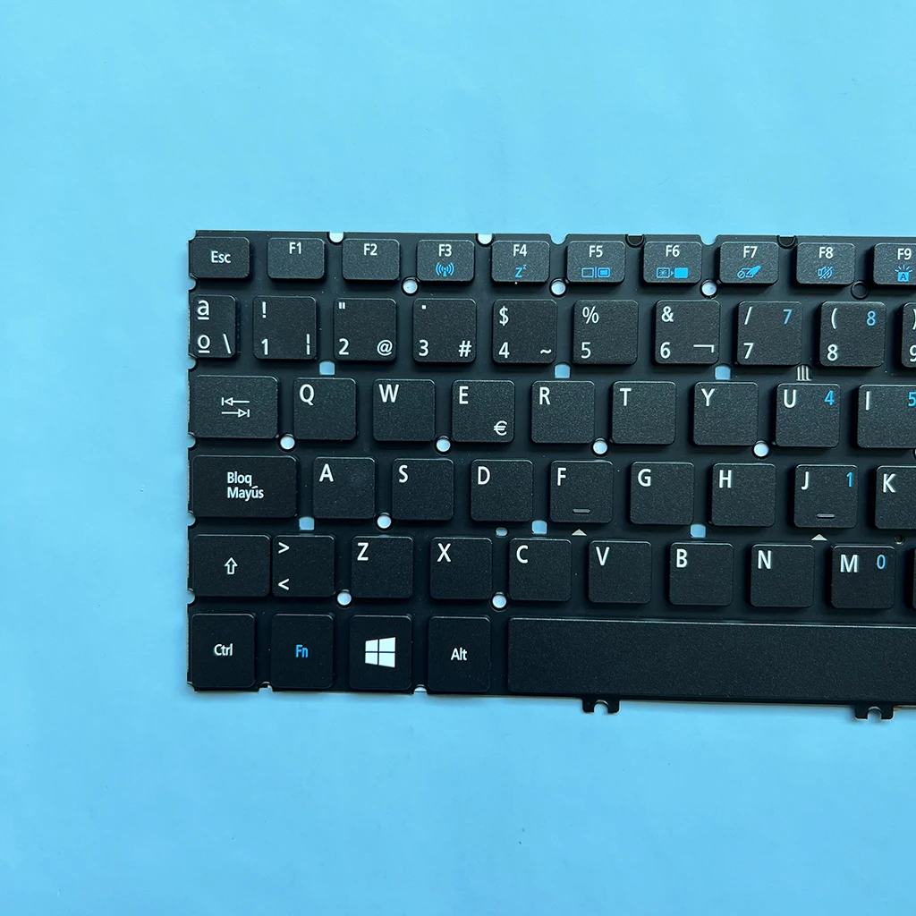 Imagem -04 - Teclado Espanhol para Acer Aspire r7 R7571 R7-571g R7-571p R7-572g R7-572p Backlit v5 Mm1 Ms2317 Nsk-r5abc Pk130yo1a14