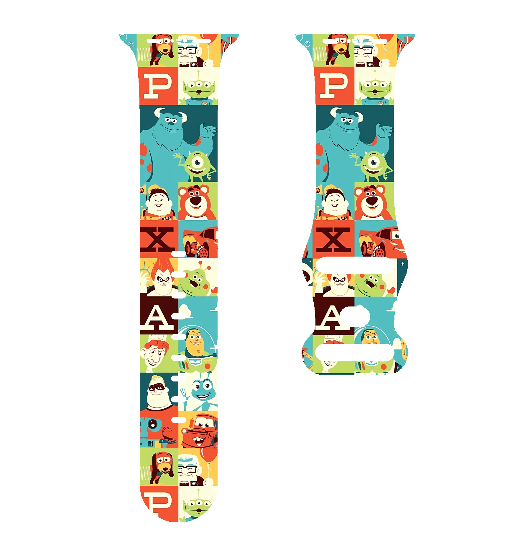 

Cute Cartoon Series 2 Printed Strap for Apple Watch 46mm 44mm 42mm 41mm Silicone Band Replaceable Watchband for iWatch 11 10 9
