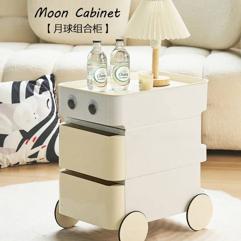 Nordic creative sofa side table Internet celebrity simple ins cart storage movable modern small apartment coffee