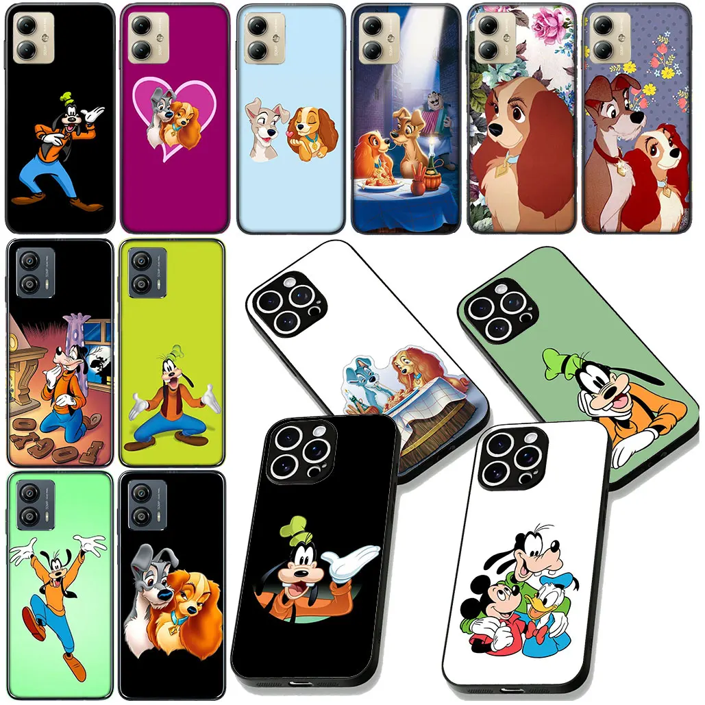 Чехол для телефона Samsung Galaxy A55 A35 A36 S25 S24 S23 FE Plus Ultra S7 Edge S25+ Гибкий чехол Goofy Dog Lady и Tramp Coque Чехол для телефона Samsung Galaxy A55 A35 A36 S25 S24 S23 FE Plus Ultra S7 Edge S25+ Гибкий чехол Goofy Dog Lady и Tramp Coque