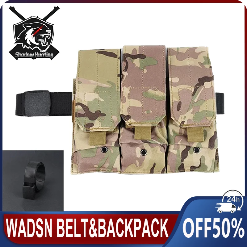 WADSN Scout Backpack And Nylon Waist Belt With Plastic Buckle For Outdoor Hunting  Adventure Extreme Sport Everyday Life