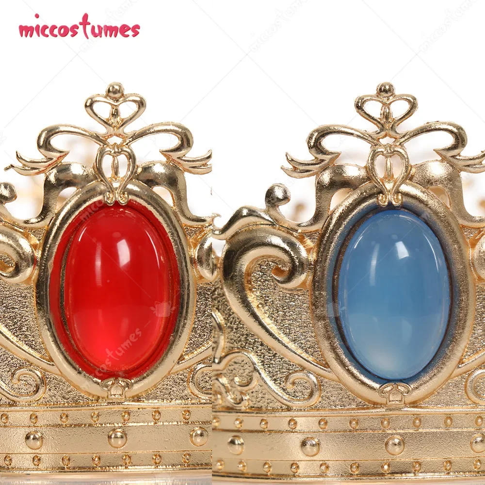 Miccostumes Girl Peach Metal Crown Cosplay Accessory Princess Crown for Princess Cosplay Costume