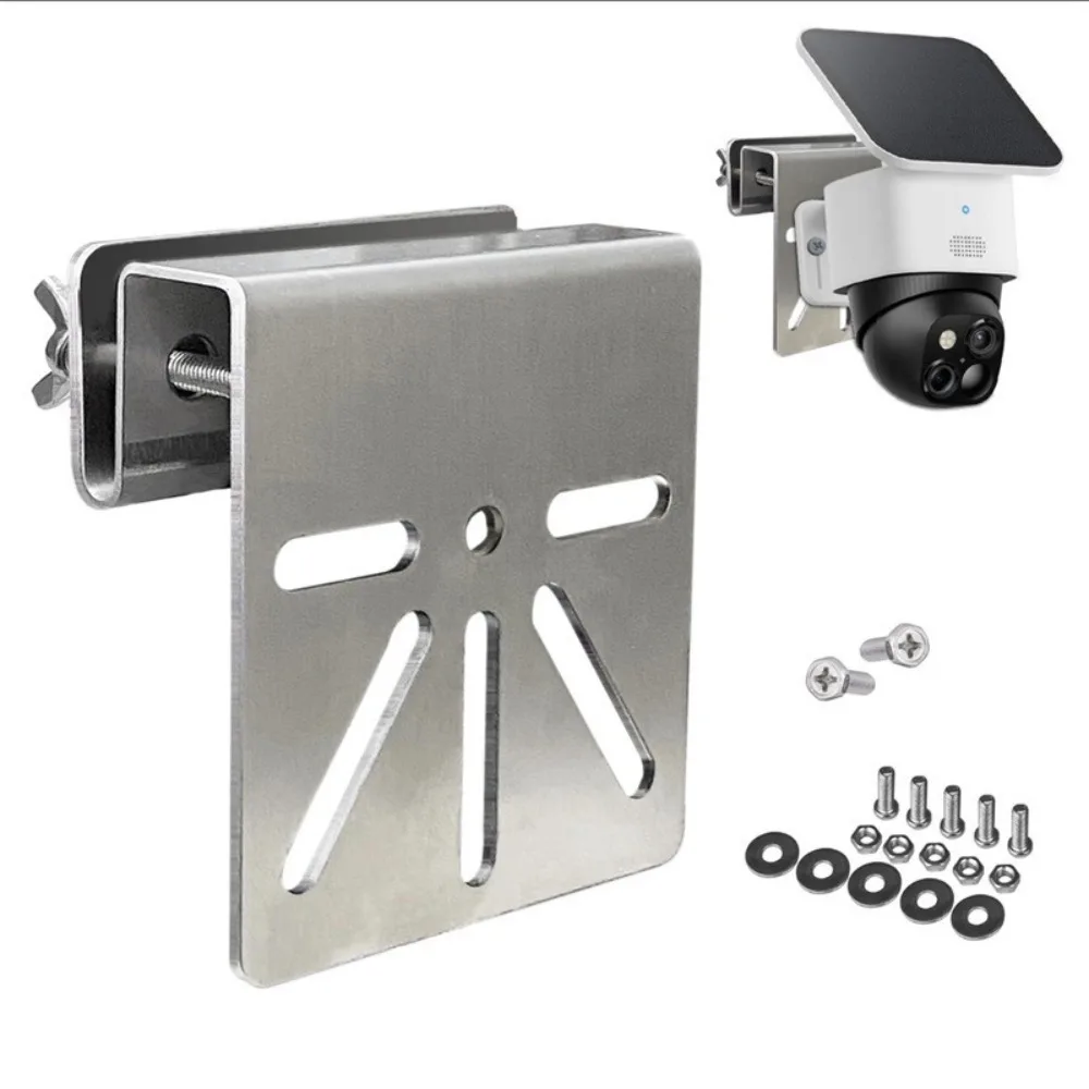 Stainless Steel Security Camera Brackets Rustproof Screws Without Drilling Required Solar Camera Bracket Metal Weatherproof
