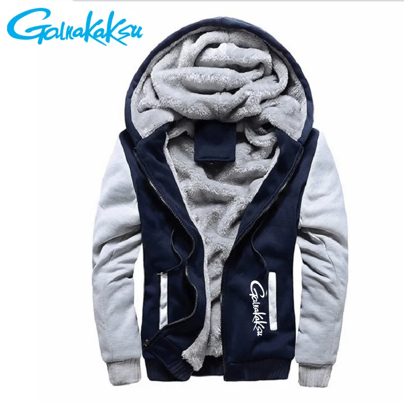 Zimowe luźny polar ciepłe kurtki koszulki wędkarskie ubrania wędkarskie bluzy Outdoor bluza męska polar gruby kurtka wędkarska