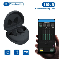 16 Channels Bluetooth Hearing Aid Rechargeable CIC Digital Sound Amplifier Phone APP Programmable For Deafness Elderly audifonos