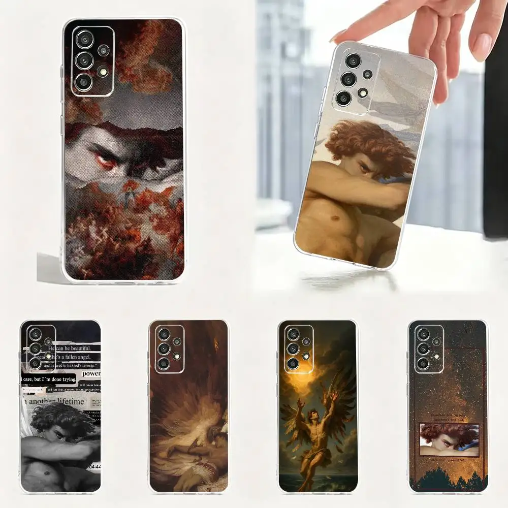 F-Fallen Angel A-Alexandre  Phone Case For Samsung Soft Transparent TPU Case S25,S24,S21,S22,S23,S30,Ultra,S20,Plus