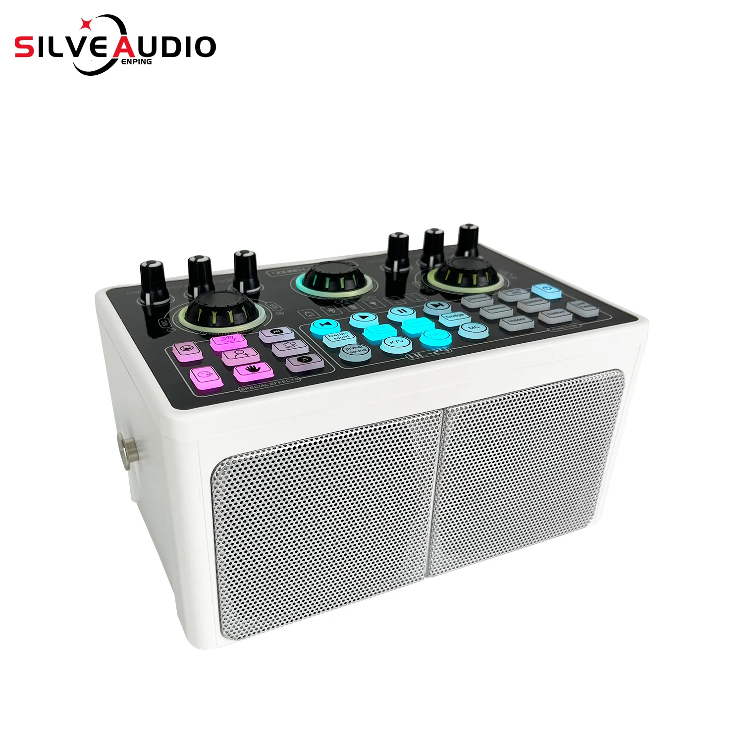 Zdjęcie 5: GAX-HC29 Przenośny system głośników 3 w 1 Interfejs audio z mikrofonami Karta dźwiękowa